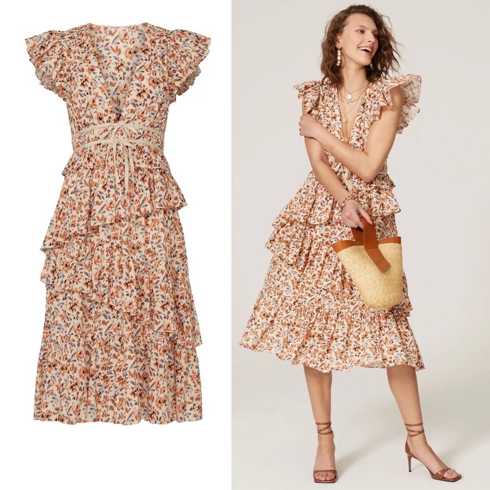 Ulla Johnson printed Madeline dress size 0 - Picture 1 of 16